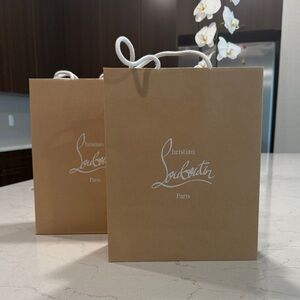 Christian Louboutin Brown Gift Bags (set of two)